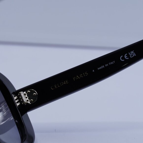 Celine CL40299U 01B Square Sunglasses–Shiny Black - Picture 6 of 8